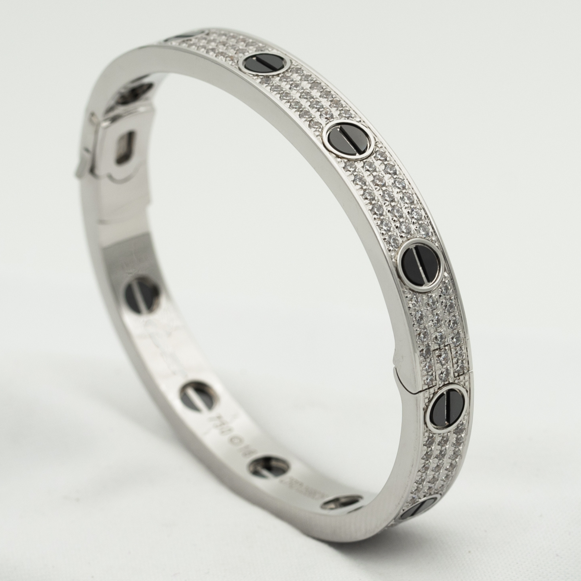 [Aurelle Style]LOVE BRACELET 6.1MM DIAMOND-PAVED CERAMIC