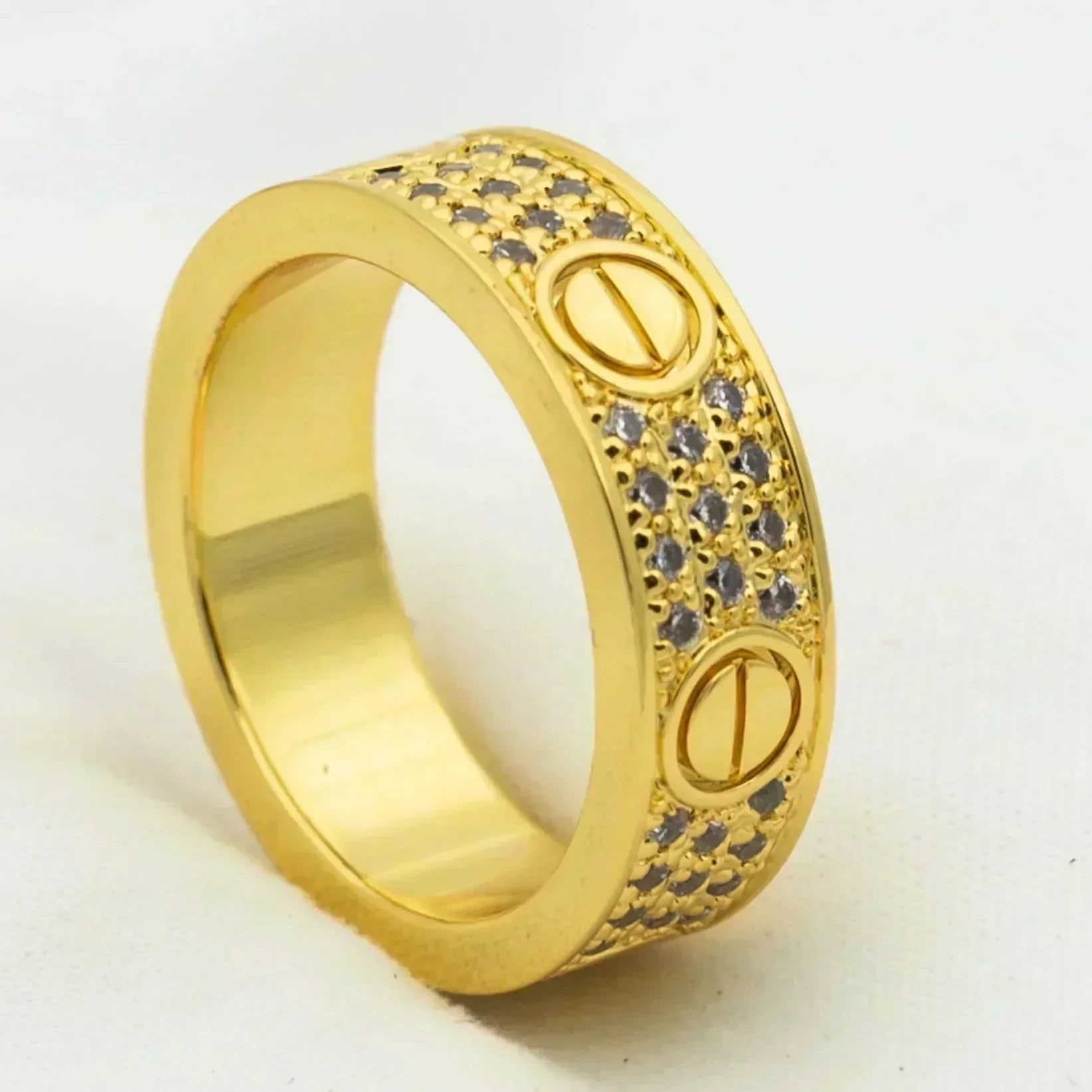 [Aurelle Style]LOVE RING 5.5MM DIAMONDS PAVED