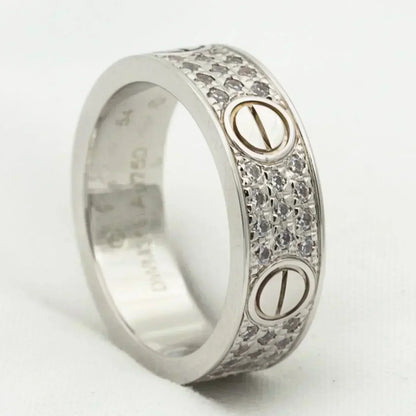 [Aurelle Style]LOVE RING 5.5MM DIAMONDS PAVED