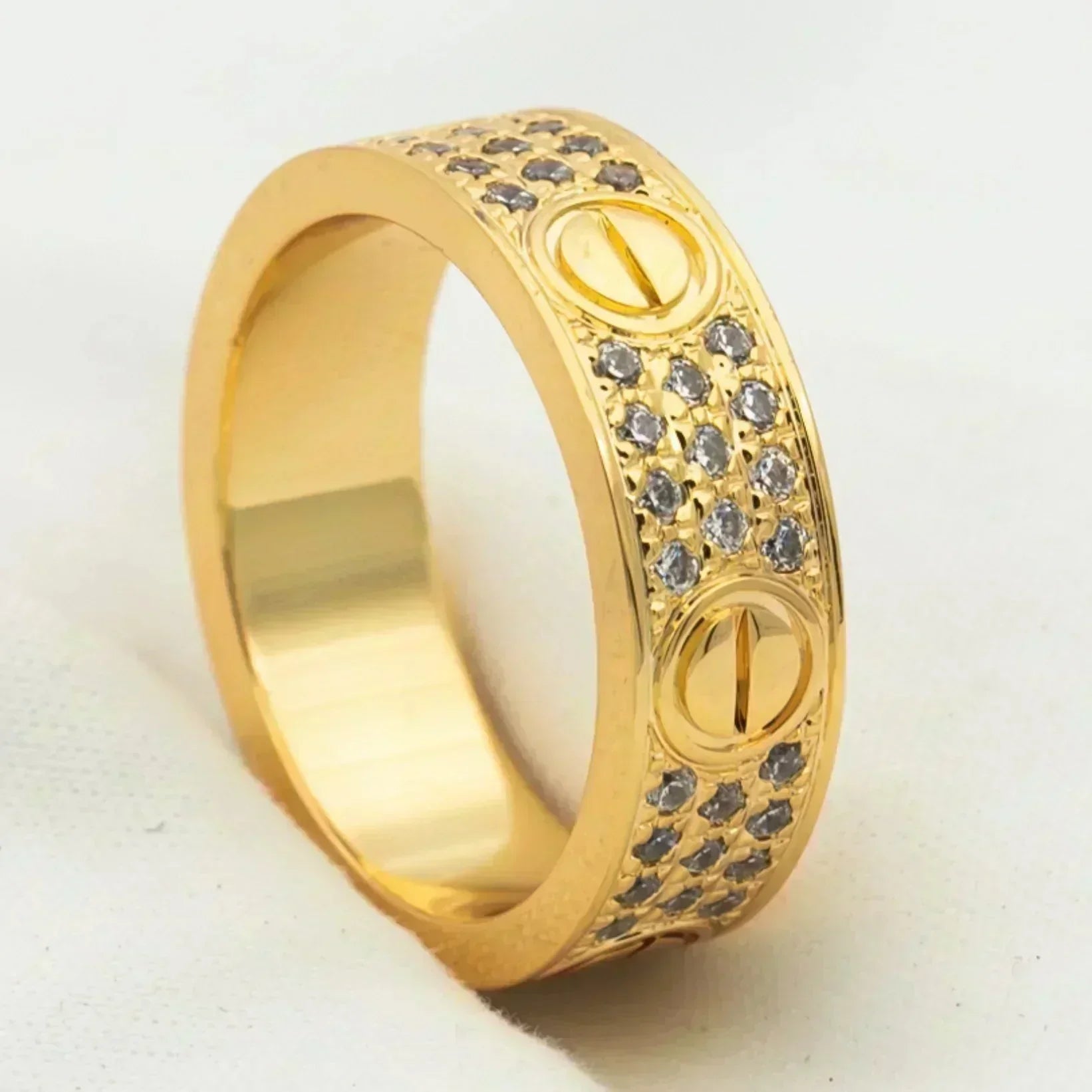 [Aurelle Style]LOVE RING 5.5MM DIAMONDS PAVED