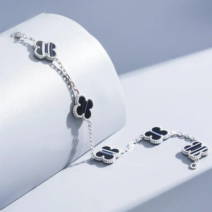 [Aurelle Style] CLOVER 5 MOTIF PULSAR STONE BRACELET COLLECTION