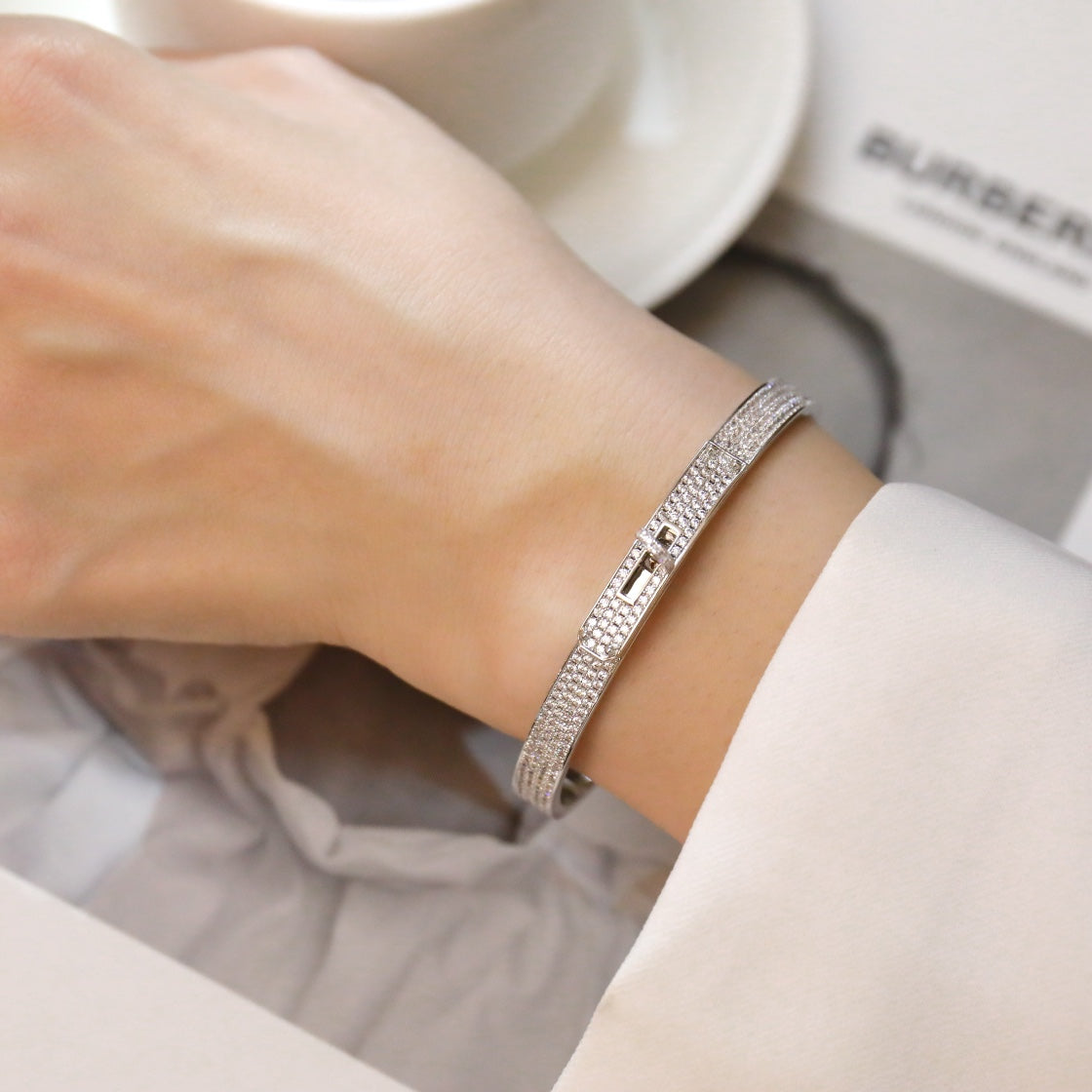 [Aurelle Style]KELLY BRACELET DIAMOND PAVED