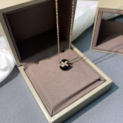 [Aurelle Style]JEUX DE PINK GOLD DIAMOND NECKLACE