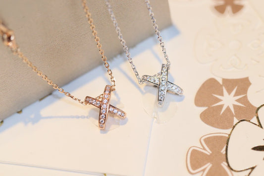 [Aurelle Style]JEUX DE DIAMOND NECKLACE