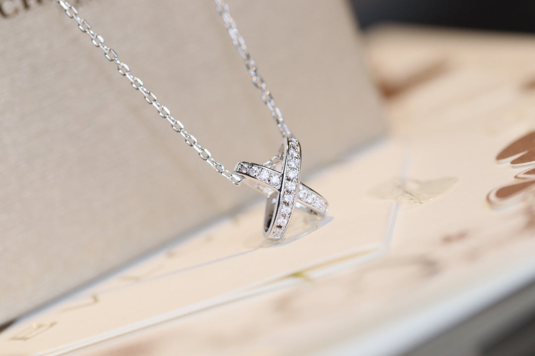 [Aurelle Style]JEUX DE DIAMOND NECKLACE