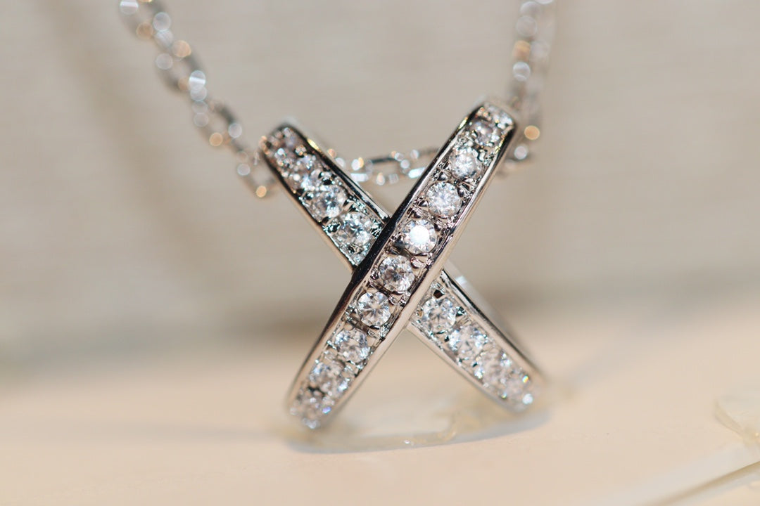 [Aurelle Style]JEUX DE DIAMOND NECKLACE