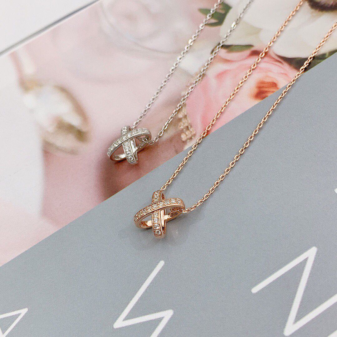 [Aurelle Style]JEUX DE DIAMOND NECKLACE