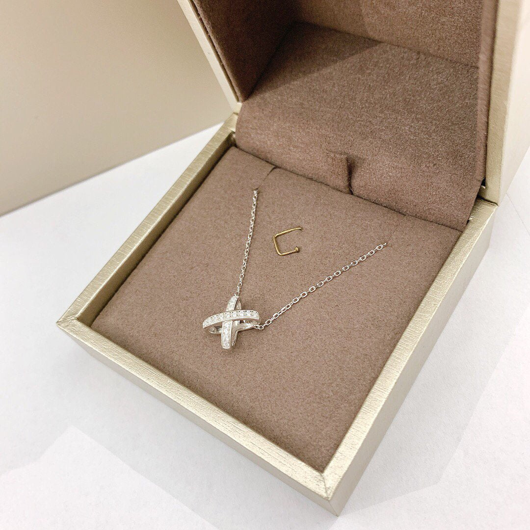 [Aurelle Style]JEUX DE DIAMOND NECKLACE