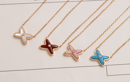 [Aurelle Style]JEUX DE NECKLACE 1 DIAMOND