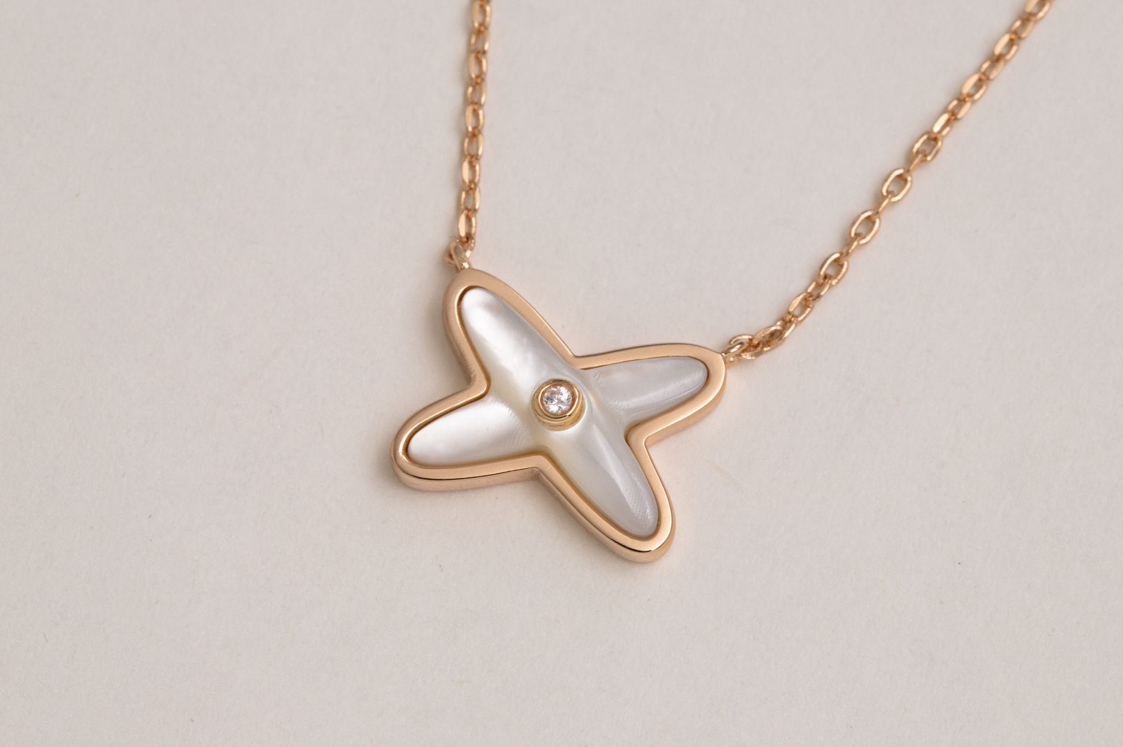 [Aurelle Style]JEUX DE NECKLACE 1 DIAMOND