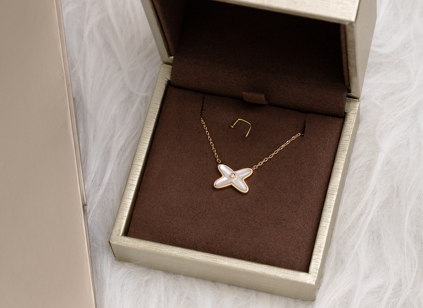 [Aurelle Style]JEUX DE NECKLACE 1 DIAMOND