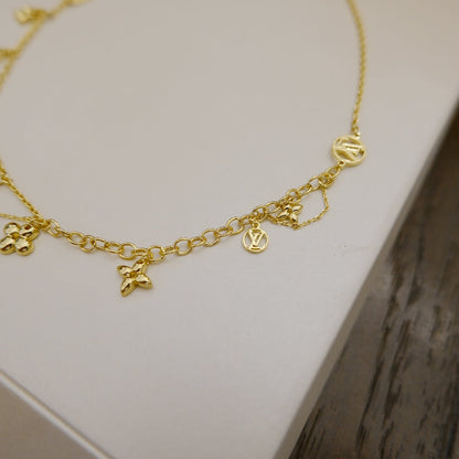[Aurelle Style]BLOOMING SUPPLE NECKLACE BRASS