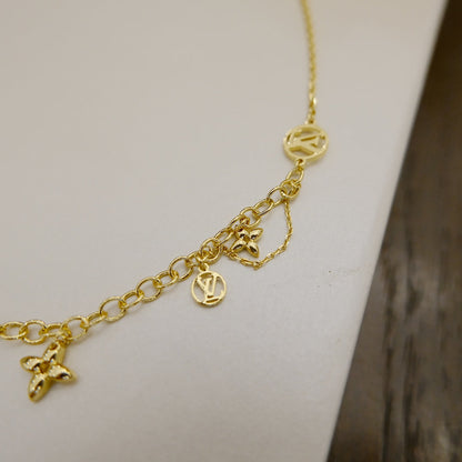 [Aurelle Style]BLOOMING SUPPLE NECKLACE BRASS