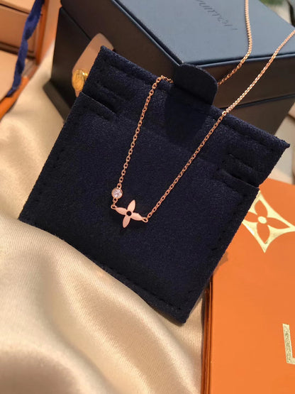 [Aurelle Style]BLOSSOM PENDANT PINK GOLD AND DIAMOND