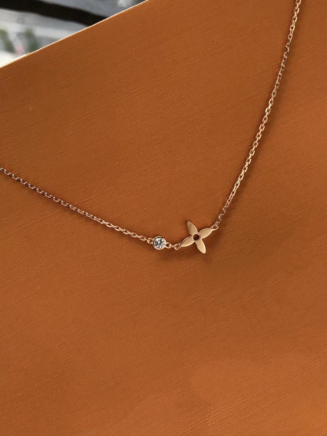 [Aurelle Style]BLOSSOM PENDANT PINK GOLD AND DIAMOND