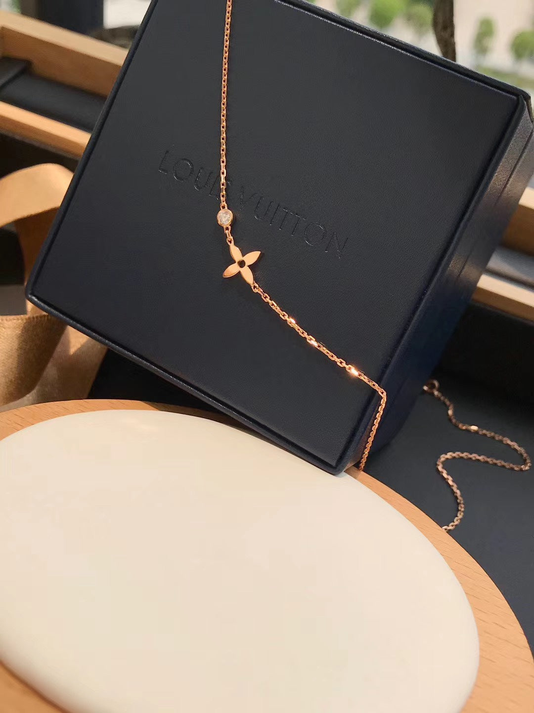 [Aurelle Style]BLOSSOM PENDANT PINK GOLD AND DIAMOND