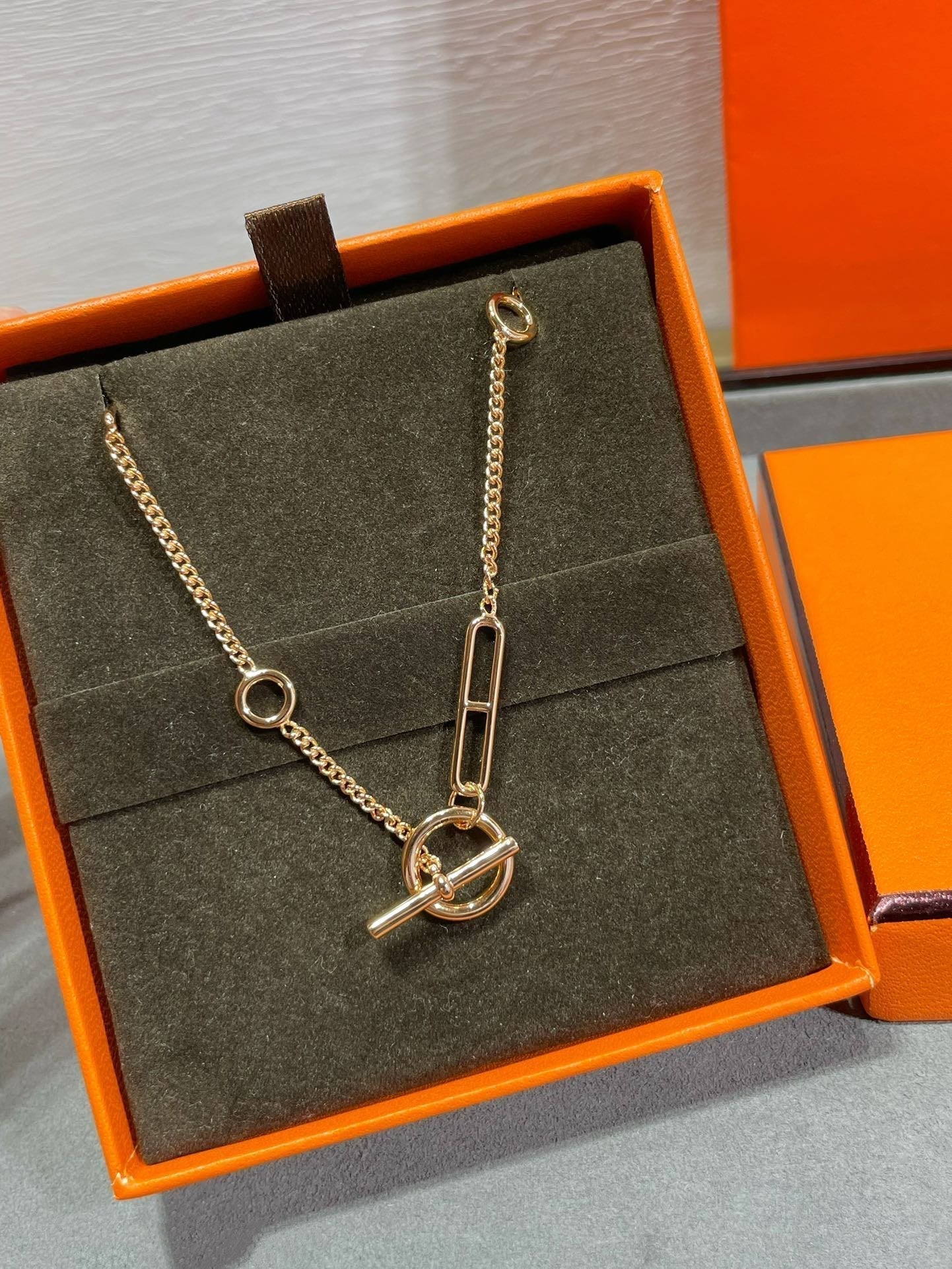 [Aurelle Style]HM STERLING CHAINE D'ANCRE HEART