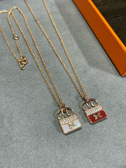 [Aurelle Style]H CIRCE MOISSANITE PENDANT NECKLACE GOLD