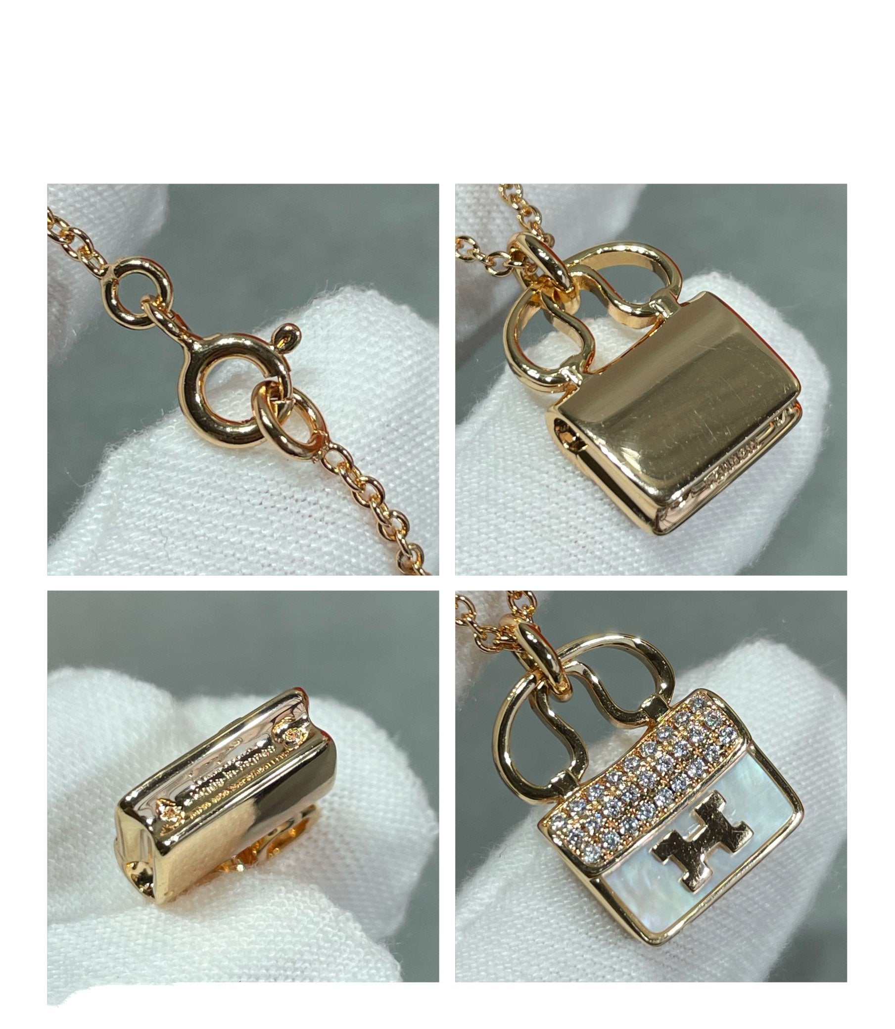 [Aurelle Style]H CIRCE MOISSANITE PENDANT NECKLACE GOLD