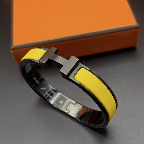 [Aurelle Style]CLIC HM SO BLACK YELLOW BRACELET