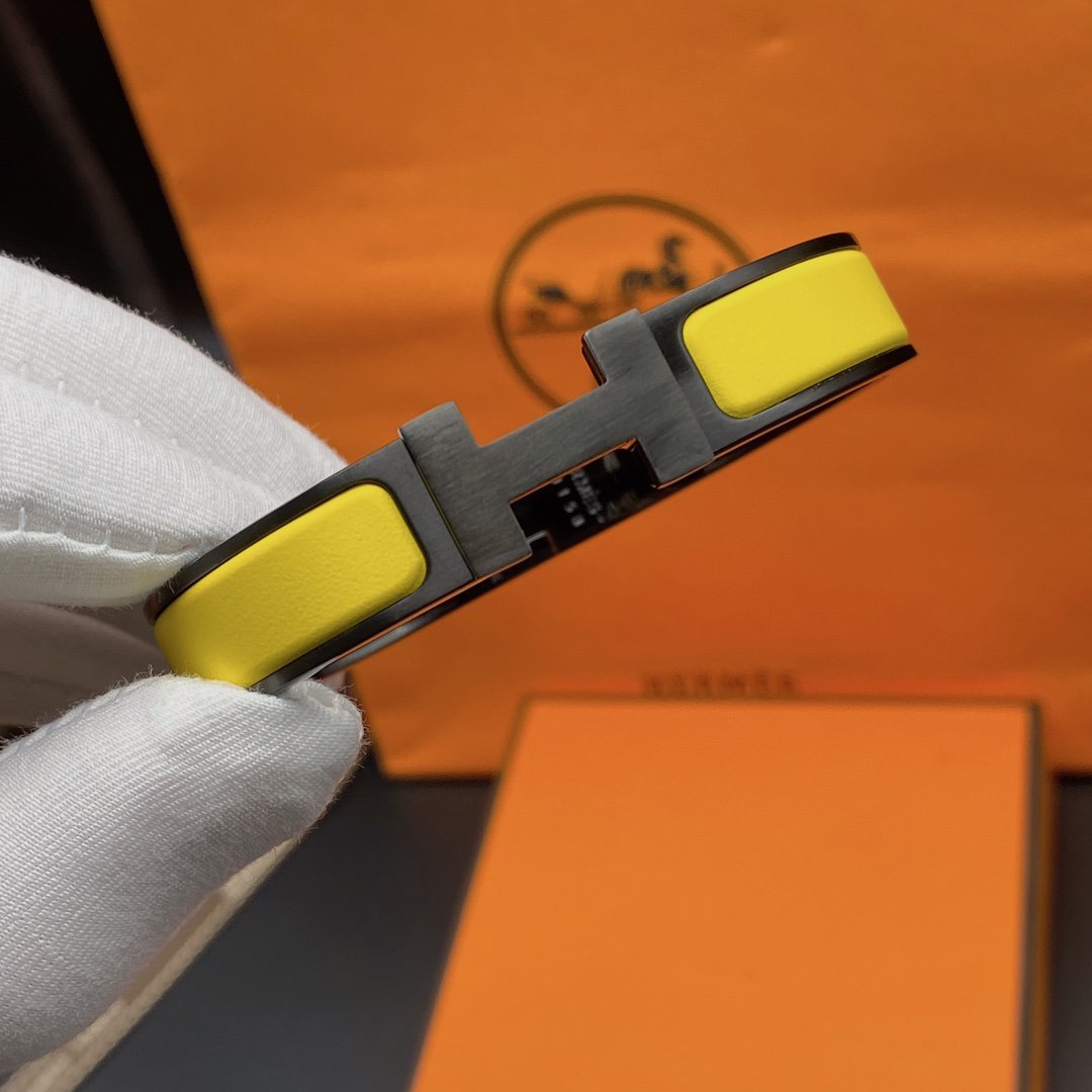 [Aurelle Style]CLIC HM SO BLACK YELLOW BRACELET