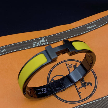 [Aurelle Style]CLIC HM SO BLACK YELLOW BRACELET