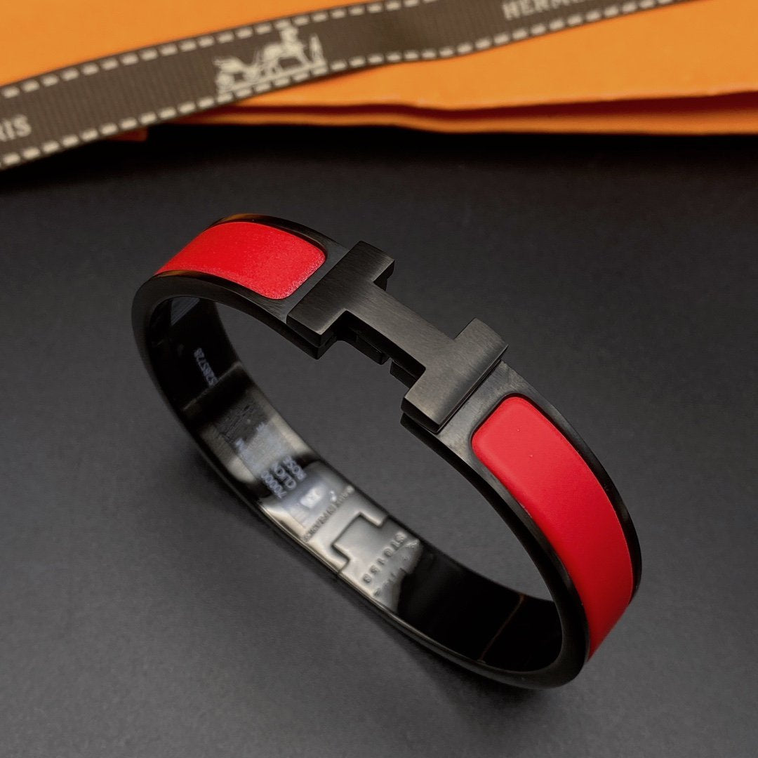 [Aurelle Style]CLIC HM SO BLACK RED BRACELET