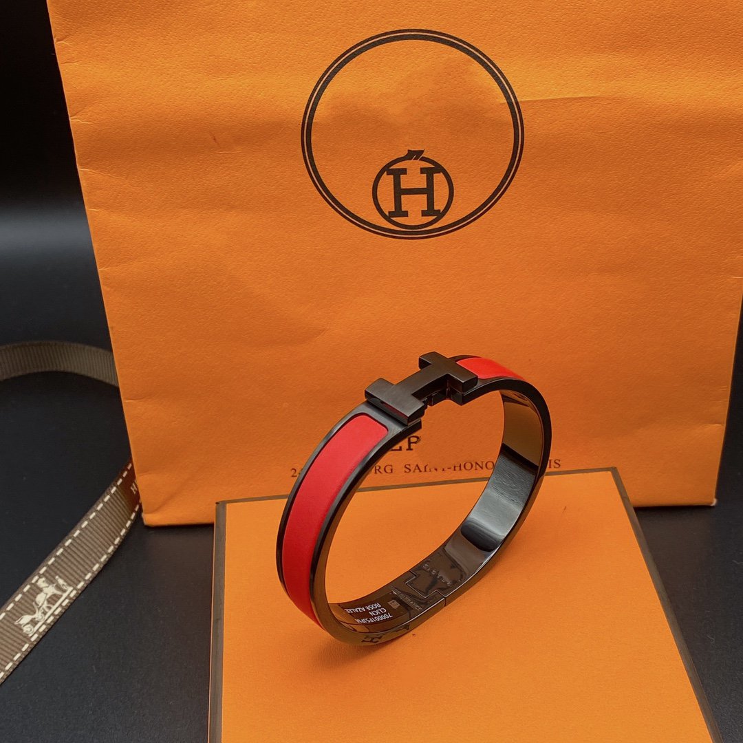 [Aurelle Style]CLIC HM SO BLACK RED BRACELET