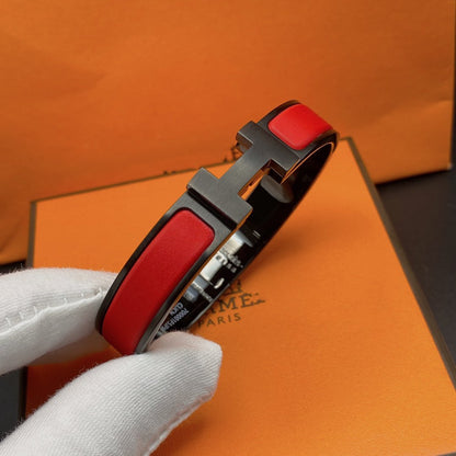 [Aurelle Style]CLIC HM SO BLACK RED BRACELET