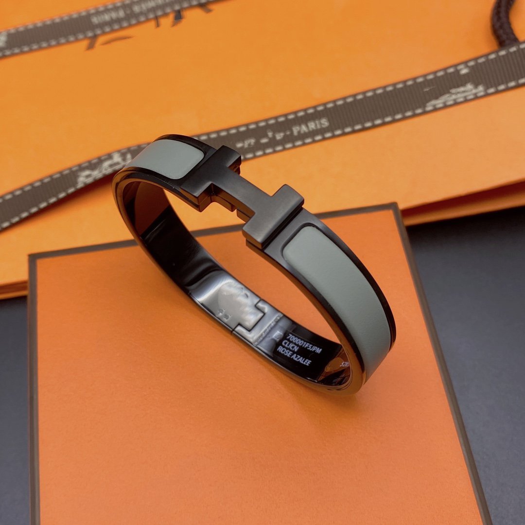 [Aurelle Style]CLIC HM SO BLACK GREY BRACELET