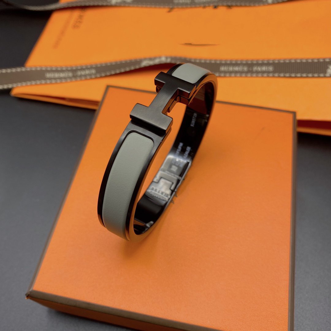 [Aurelle Style]CLIC HM SO BLACK GREY BRACELET