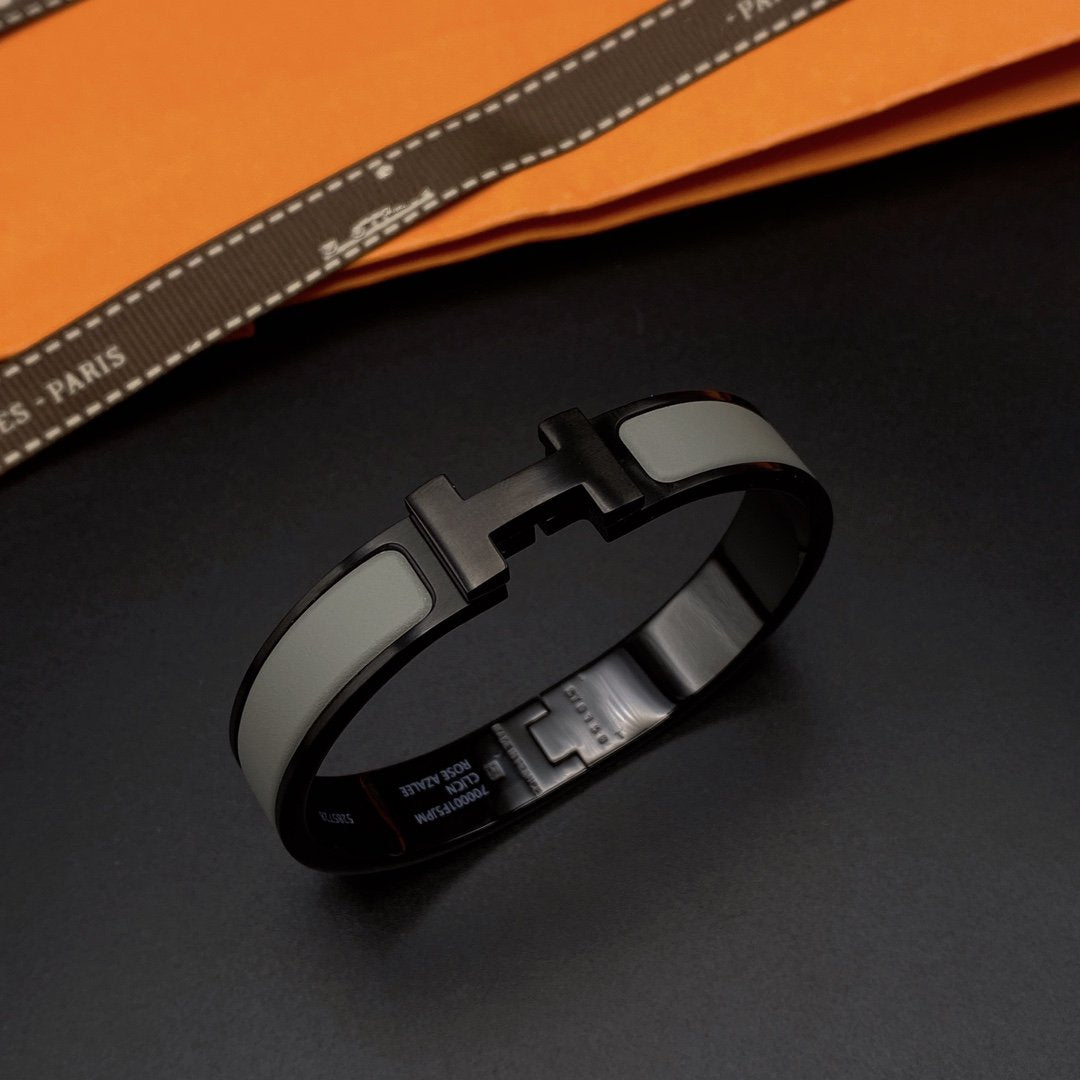 [Aurelle Style]CLIC HM SO BLACK GREY BRACELET