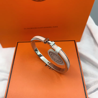 [Aurelle Style]CLASSIC HM CLIC  PINK 8MM ENAMEL BRACELET