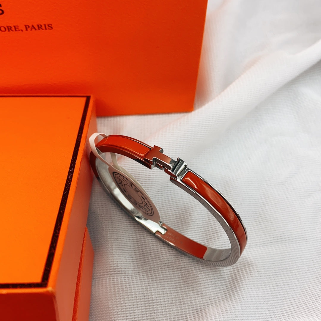 [Aurelle Style]CLASSIC HM CLIC RED 8MM ENAMEL BRACELET