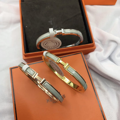 [Aurelle Style]CLASSIC HM CLIC GREEN 8MM ENAMEL BRACELET