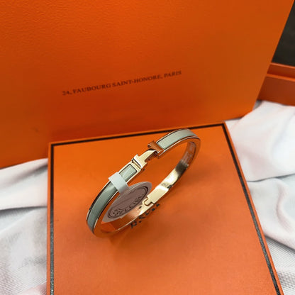 [Aurelle Style]CLASSIC HM CLIC GREEN 8MM ENAMEL BRACELET
