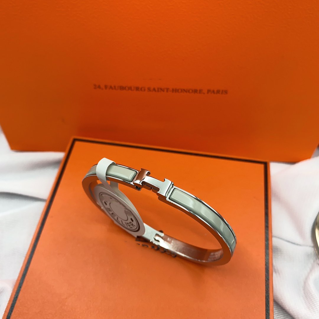[Aurelle Style]CLASSIC HM CLIC GREEN 8MM ENAMEL BRACELET