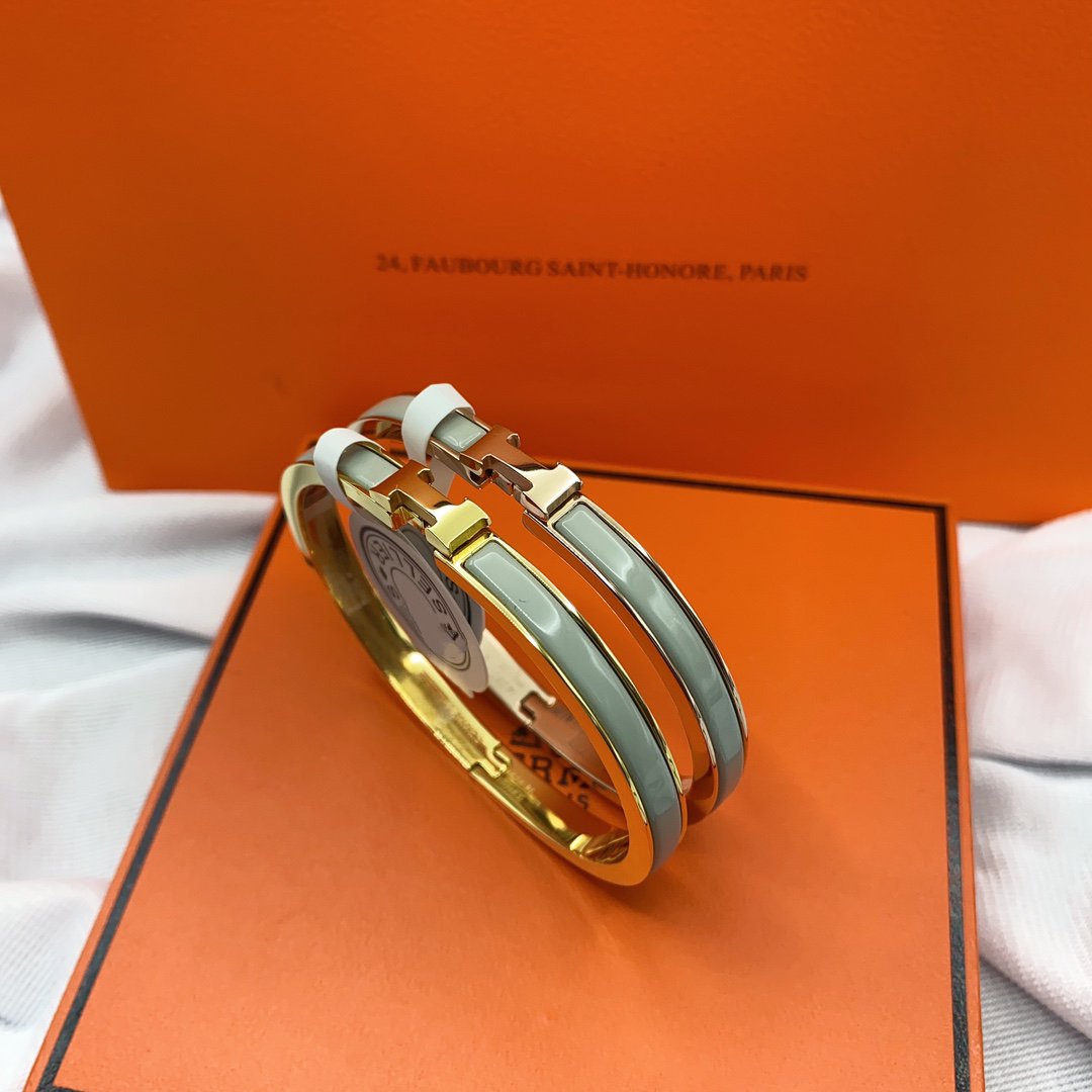 [Aurelle Style]CLASSIC HM CLIC GREEN 8MM ENAMEL BRACELET