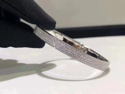 [Aurelle Style]HM KELLY BRACELET IN SILVER AND FULL PAVE DIAMOND