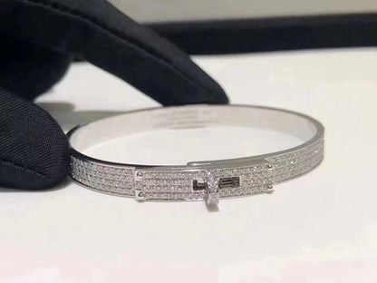 [Aurelle Style]HM KELLY BRACELET IN SILVER AND FULL PAVE DIAMOND