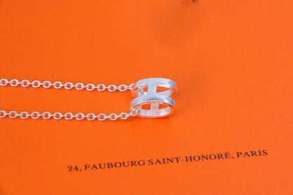 [Aurelle Style]HM NECKLACE H LETTER OVAL SERIES