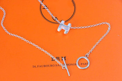 [Aurelle Style]HM NECKLACE H LETTER OVAL SERIES