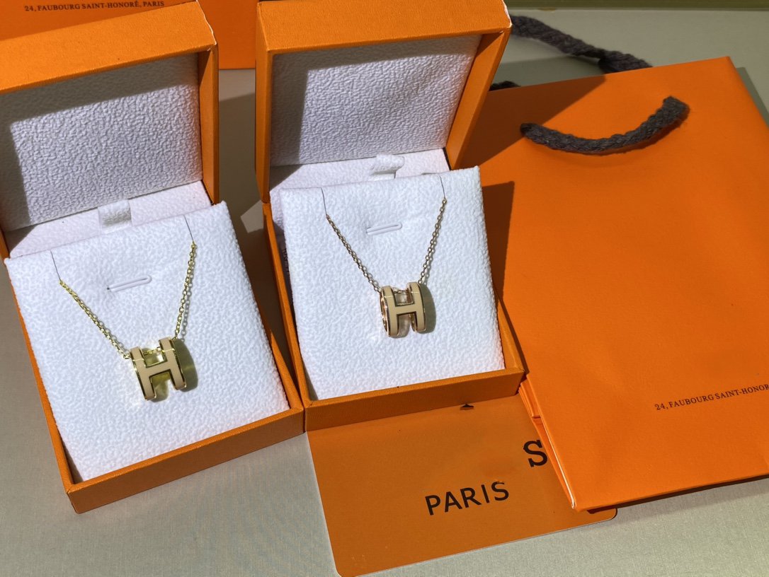 [Aurelle Style]HM CLIC YELLOW ENAMEL GOLD NECKLACE