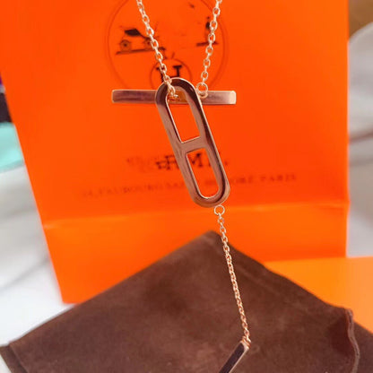 [Aurelle Style]HM NECKLACE PLATINUM ROSE GOLD DIAMOND