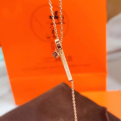 [Aurelle Style]HM NECKLACE PLATINUM ROSE GOLD DIAMOND