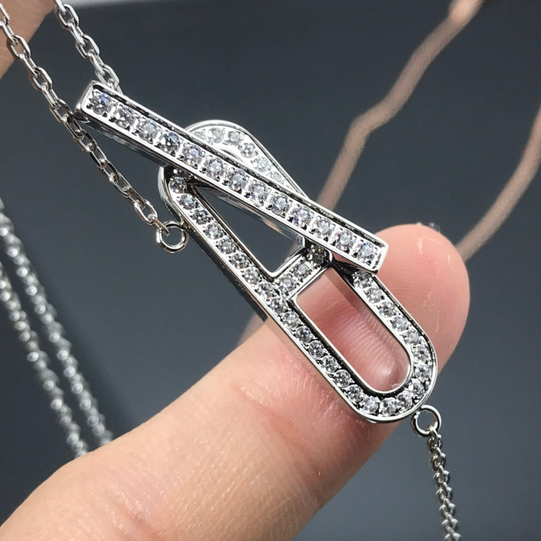 [Aurelle Style]HM NECKLACE PLATINUM ROSE GOLD DIAMOND