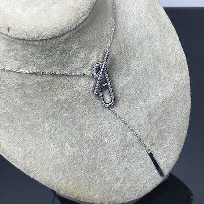 [Aurelle Style]HM NECKLACE PLATINUM ROSE GOLD DIAMOND