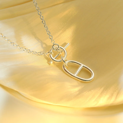 [Aurelle Style]HM CHAINE D'ANCRE PENDANT NECKLACE STERLING SILVER
