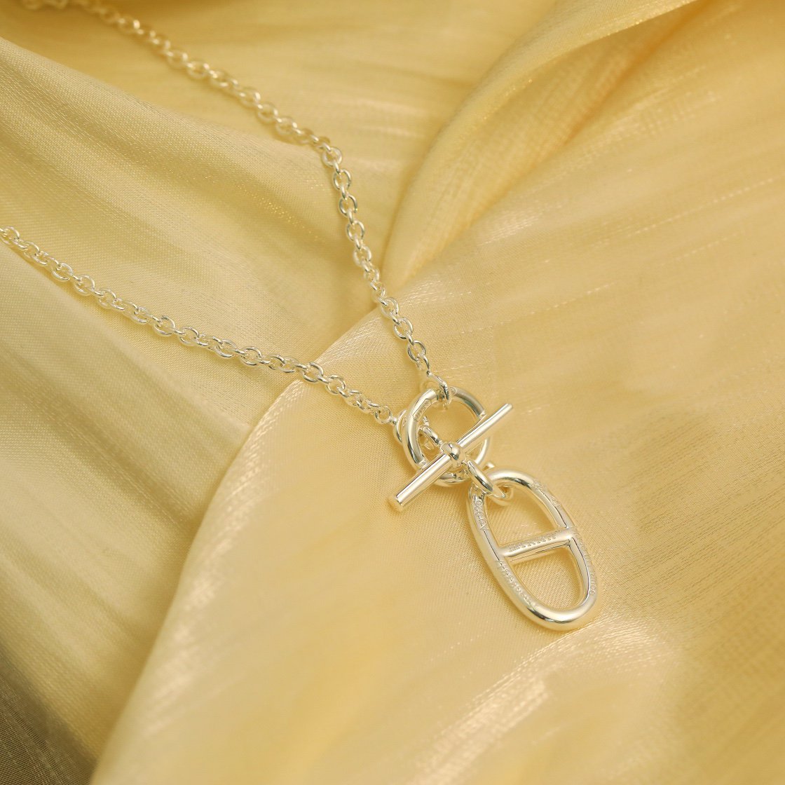 [Aurelle Style]HM CHAINE D'ANCRE PENDANT NECKLACE STERLING SILVER
