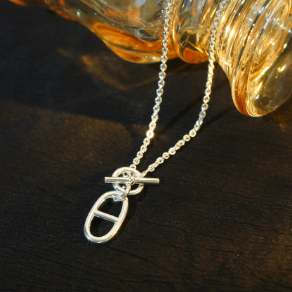 [Aurelle Style]HM CHAINE D'ANCRE PENDANT NECKLACE STERLING SILVER